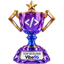 Vibe96 Top Builder trophy